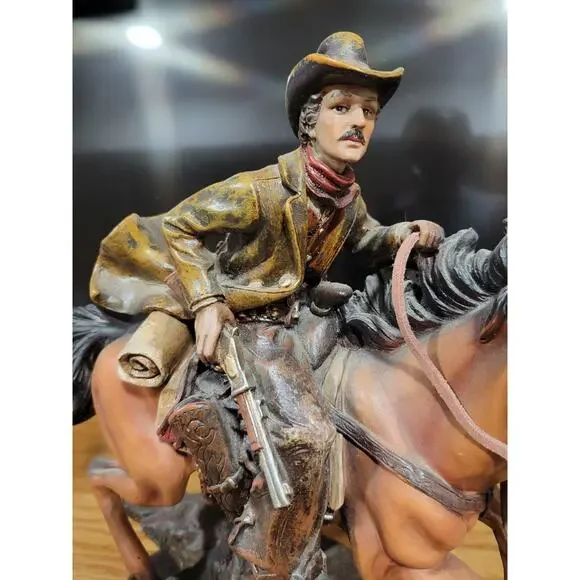 Southwest Theme man on a horse appox 14" x 9" very detailed - Picture 2 of 13